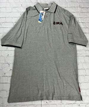 Platinum Fubu Fat Albert The Gang Embroidered Grey Short Sleeve Polo Shirt